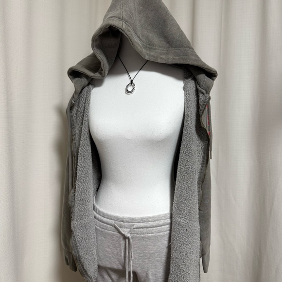 VINTAGE Tie dye hoodie zip up with side and back printing - Picture 6 of 7